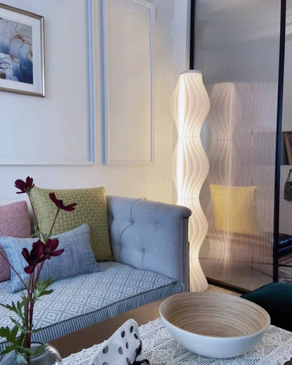 Diff Wavy Column Floor Lamp with Hue Dimmer-DF7074