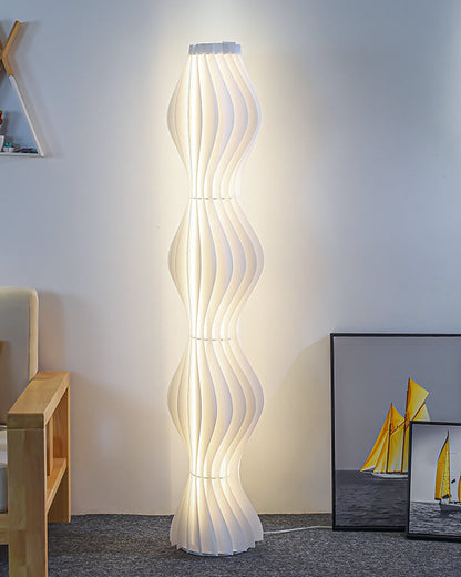 Diff Wavy Column Floor Lamp with Hue Dimmer-DF7074