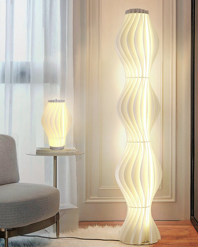 Diff Wavy Column Floor Lamp with Hue Dimmer-DF7074