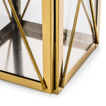 DEBORAH 14"H STAINLESS STEEL LANTERN