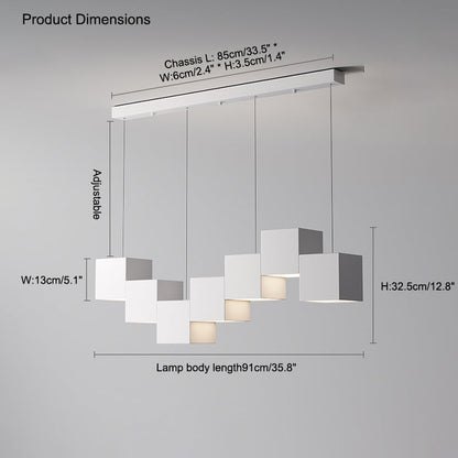 Diff Cube Linear Pendant Light-DF2013