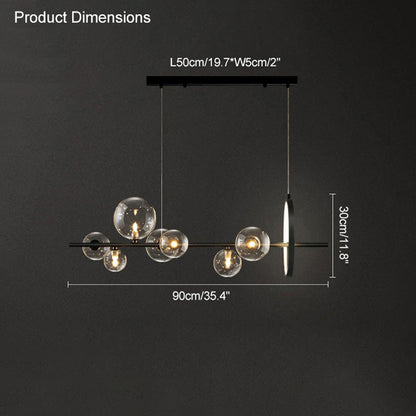 Diff Linear Glass Bubble Chandelier-DF2040