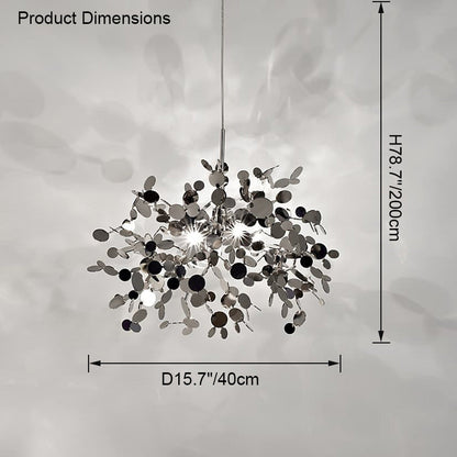 Diff Argent/Gold Cloud Multi Pendant Chandelier-DF2042