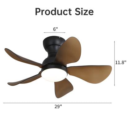 29 Inch Low Profile Flush Mount Ceiling Fan