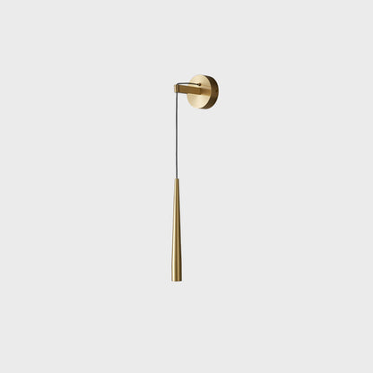 Diff Dimmable Hanging Cone Brass Wall Sconce-DF6093