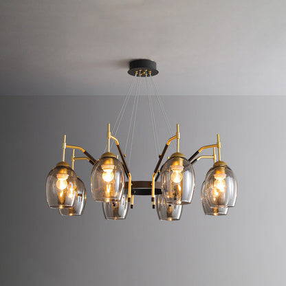 Diff Glass Bell Chandelier-DF2260