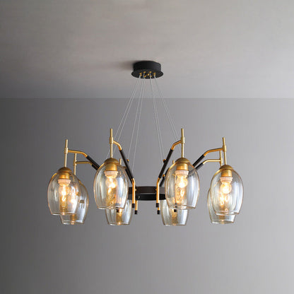 Diff Glass Bell Chandelier-DF2260