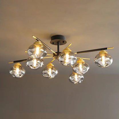 Diff Blown Glass Globe Chandelier-DF2261