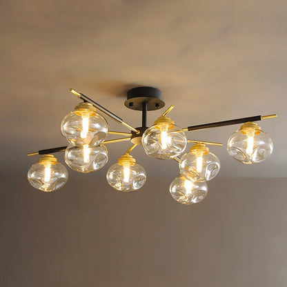 Diff Blown Glass Globe Chandelier-DF2261