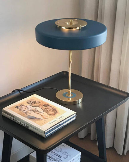 Diff Mid-Century Round Table Lamp with Pull Chain-DF8009