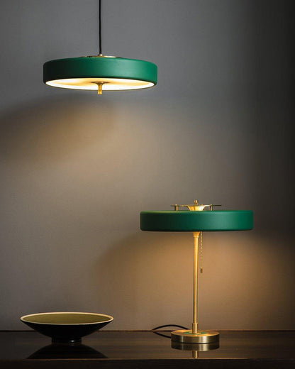 Diff Mid-Century Round Table Lamp with Pull Chain-DF8009