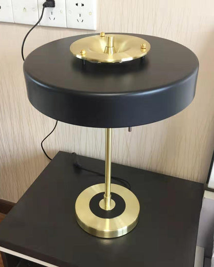 Diff Mid-Century Round Table Lamp with Pull Chain-DF8009