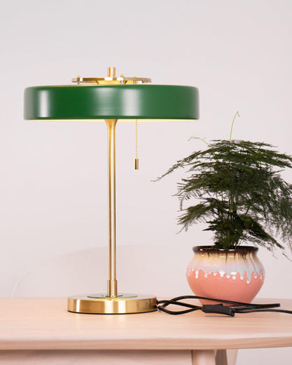 Diff Mid-Century Round Table Lamp with Pull Chain-DF8009