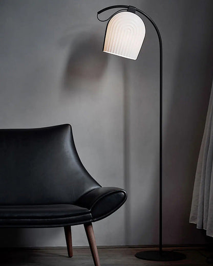 Diff Pleated Arc Floor Lamp for Reading-DF7033