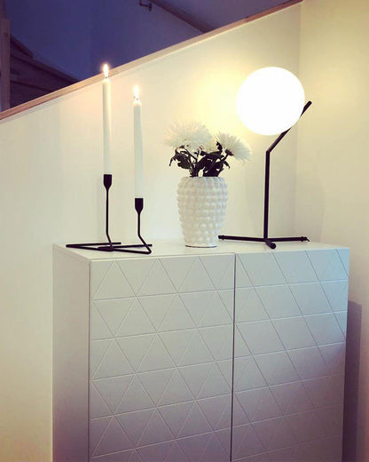 Diff Milk Glass Globe Table Lamp-DF8011