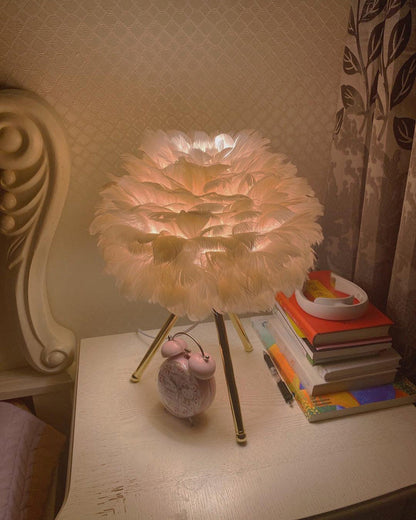 Diff Feather Tripod Table Lamp-DF8014