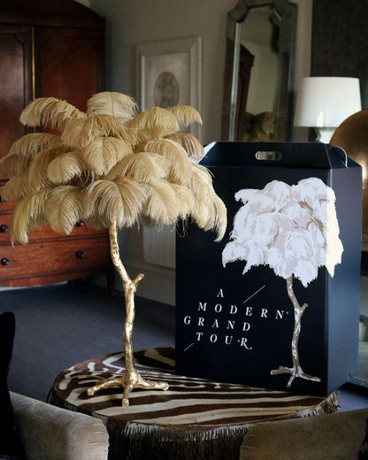 Diff Feather Palm Tree Table Lamp-DF8016