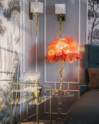 Diff Feather Palm Tree Table Lamp-DF8016