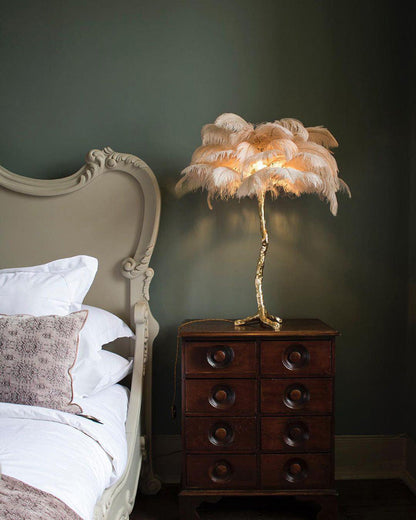 Diff Feather Palm Tree Table Lamp-DF8016
