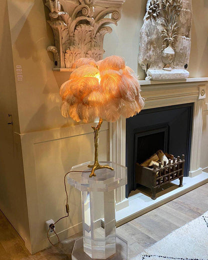 Diff Feather Palm Tree Table Lamp-DF8016