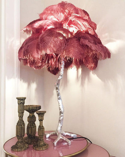 Diff Feather Palm Tree Table Lamp-DF8016