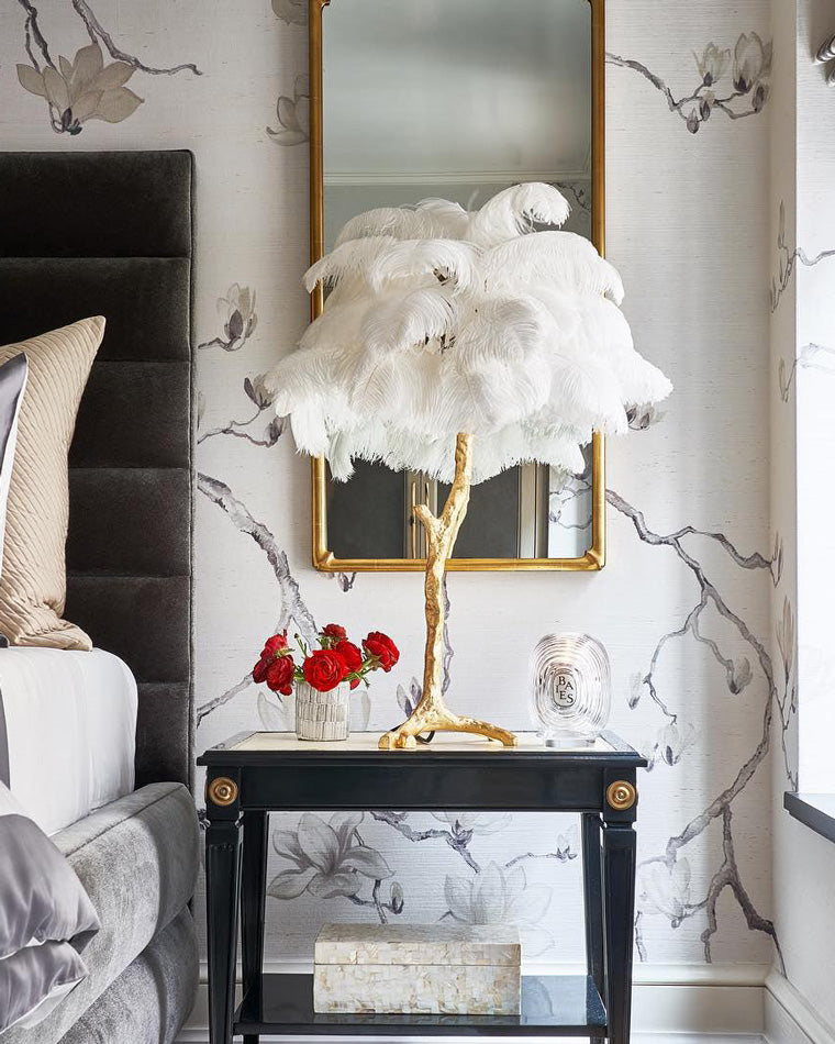 Diff Feather Palm Tree Table Lamp-DF8016