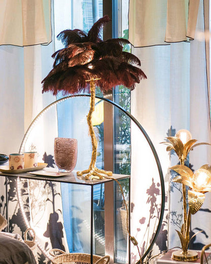 Diff Feather Palm Tree Table Lamp-DF8016