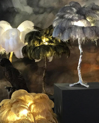 Diff Feather Palm Tree Table Lamp-DF8016