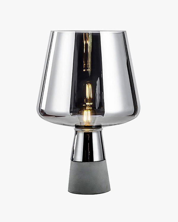 Diff Smoked Glass Table Lamp-DF8018