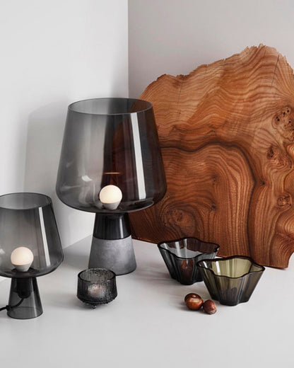 Diff Smoked Glass Table Lamp-DF8018