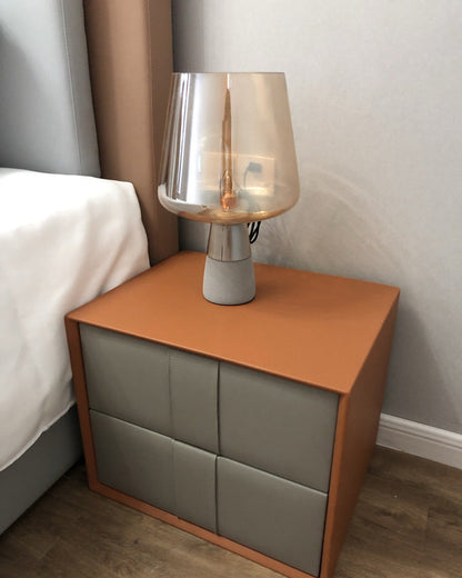 Diff Smoked Glass Table Lamp-DF8018