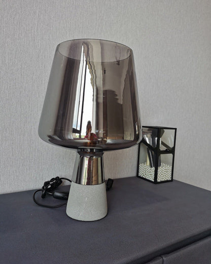Diff Smoked Glass Table Lamp-DF8018