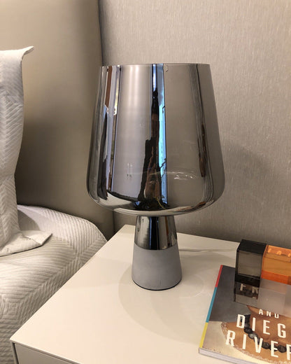 Diff Smoked Glass Table Lamp-DF8018