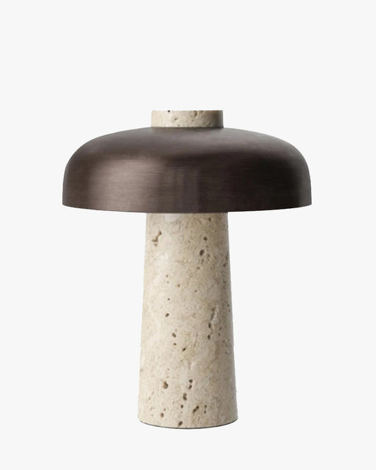 Diff Mushroom Travertine Table Lamp-DF8027