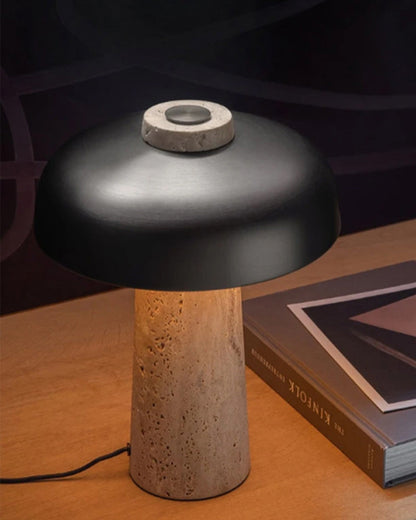 Diff Mushroom Travertine Table Lamp-DF8027