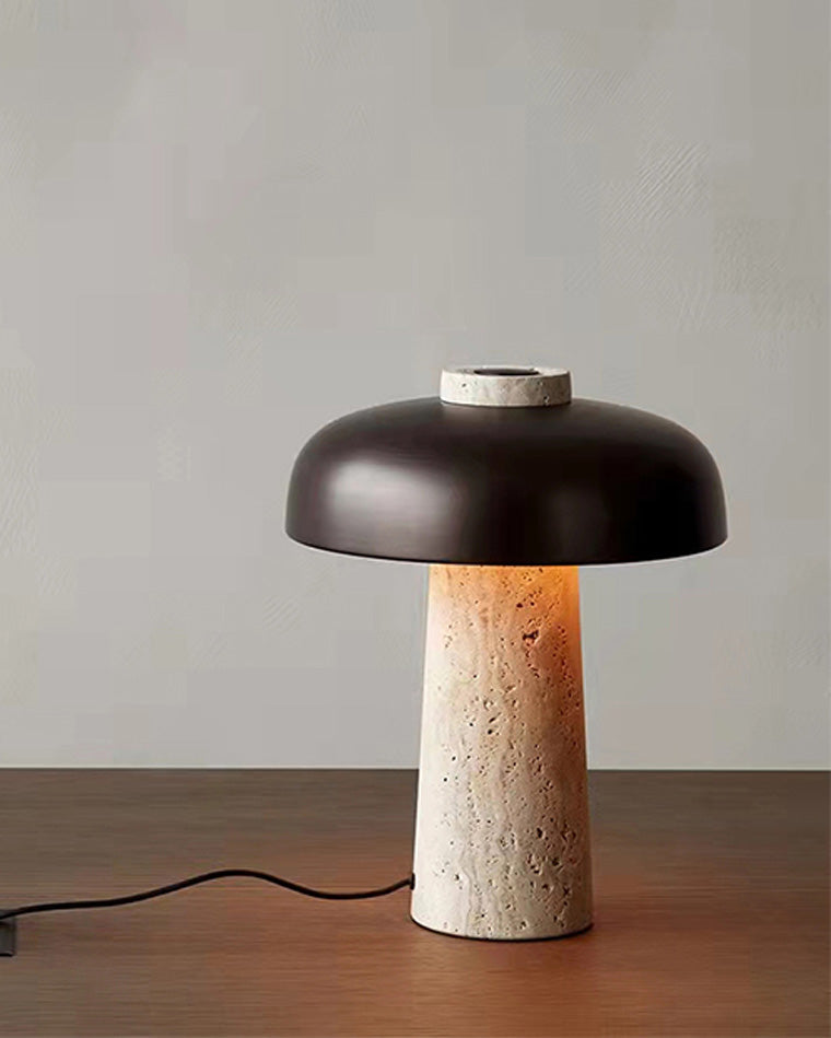 Diff Mushroom Travertine Table Lamp-DF8027
