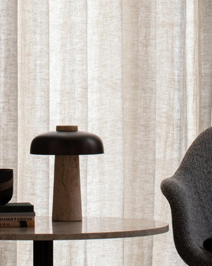 Diff Mushroom Travertine Table Lamp-DF8027