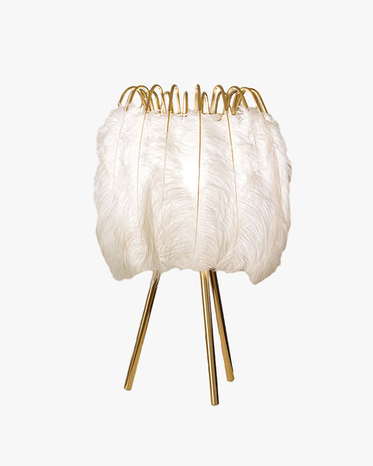 Diff Stylish Tripod Feather Table Lamp-DF8036