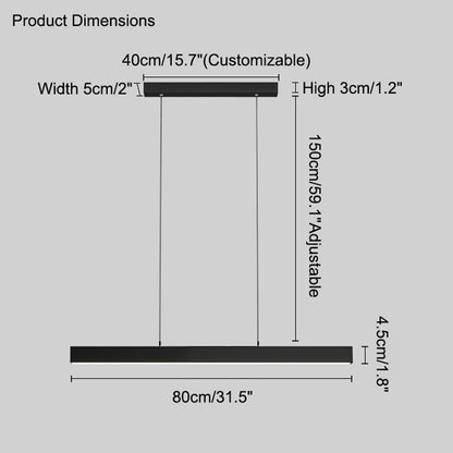 Diff Linear Pendant Light-DF2010