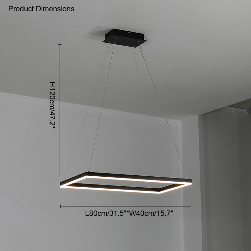 Diff Tiered Rectangular Chandelier-DF2120