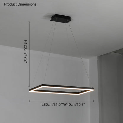 Diff Tiered Rectangular Chandelier-DF2120