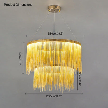 Diff Tassel Round/Linear Chandelier-DF2062