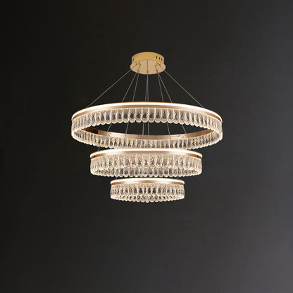 Diff Tiered Crystal Ring Chandelier-DF2167