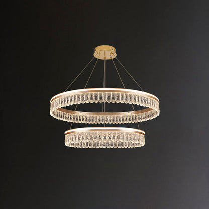 Diff Tiered Crystal Ring Chandelier-DF2167