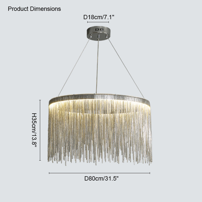 Diff Tassel Round/Linear Chandelier-DF2062