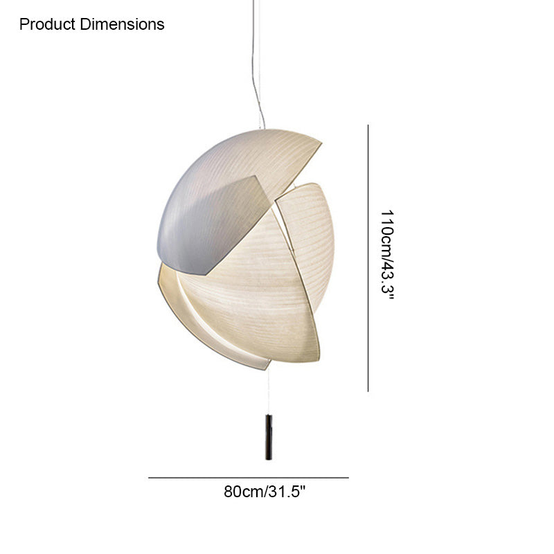 Diff Asymmetrical Rice Paper Pendant Light-DF2056