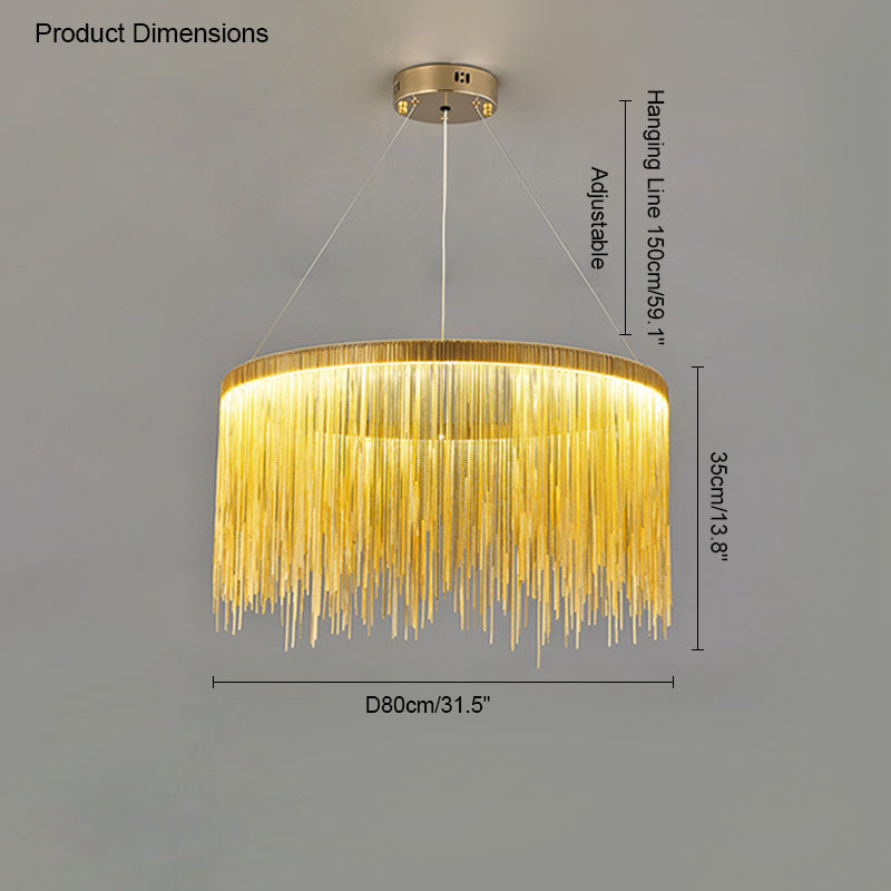 Diff Tassel Round/Linear Chandelier-DF2062