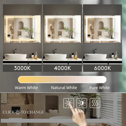 Anti-Fog & Dimming Led Bathroom Vanity Mirror-DG2024