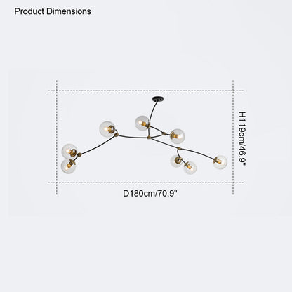Diff Branching Bubble Chandelier-DF2141
