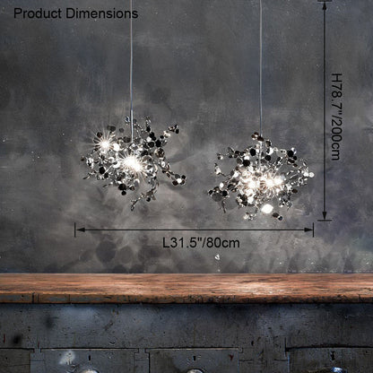 Diff Argent/Gold Cloud Multi Pendant Chandelier-DF2042